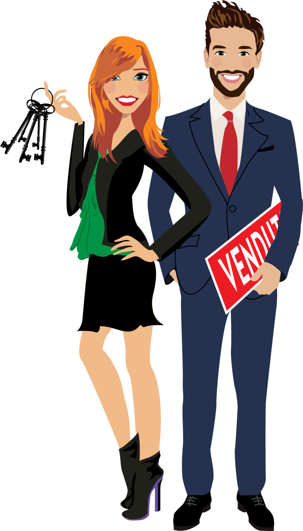 Final Design Of Custom Portrait Illustration Clipart (1000x1751), Png Download