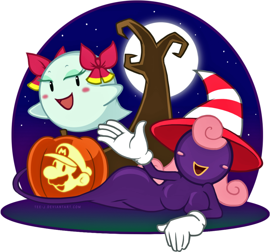 Mario Halloween Clip Art - Png Download (900x826), Png Download