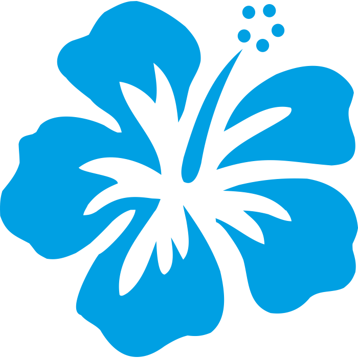 Stickers Réunion Hibiscus Sur Transfert Clipart (700x700), Png Download