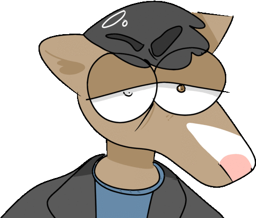 Bojack Horseman Gif Clipart (600x600), Png Download