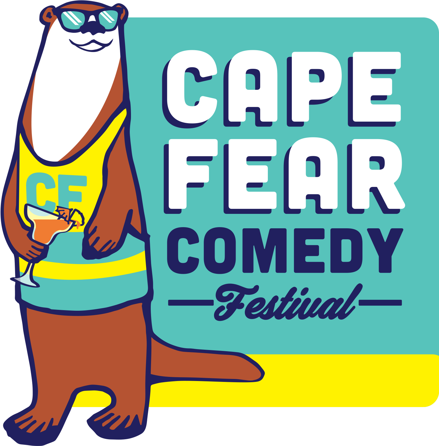 2017 Cape Fear Comedy Festival Clipart (1500x1524), Png Download