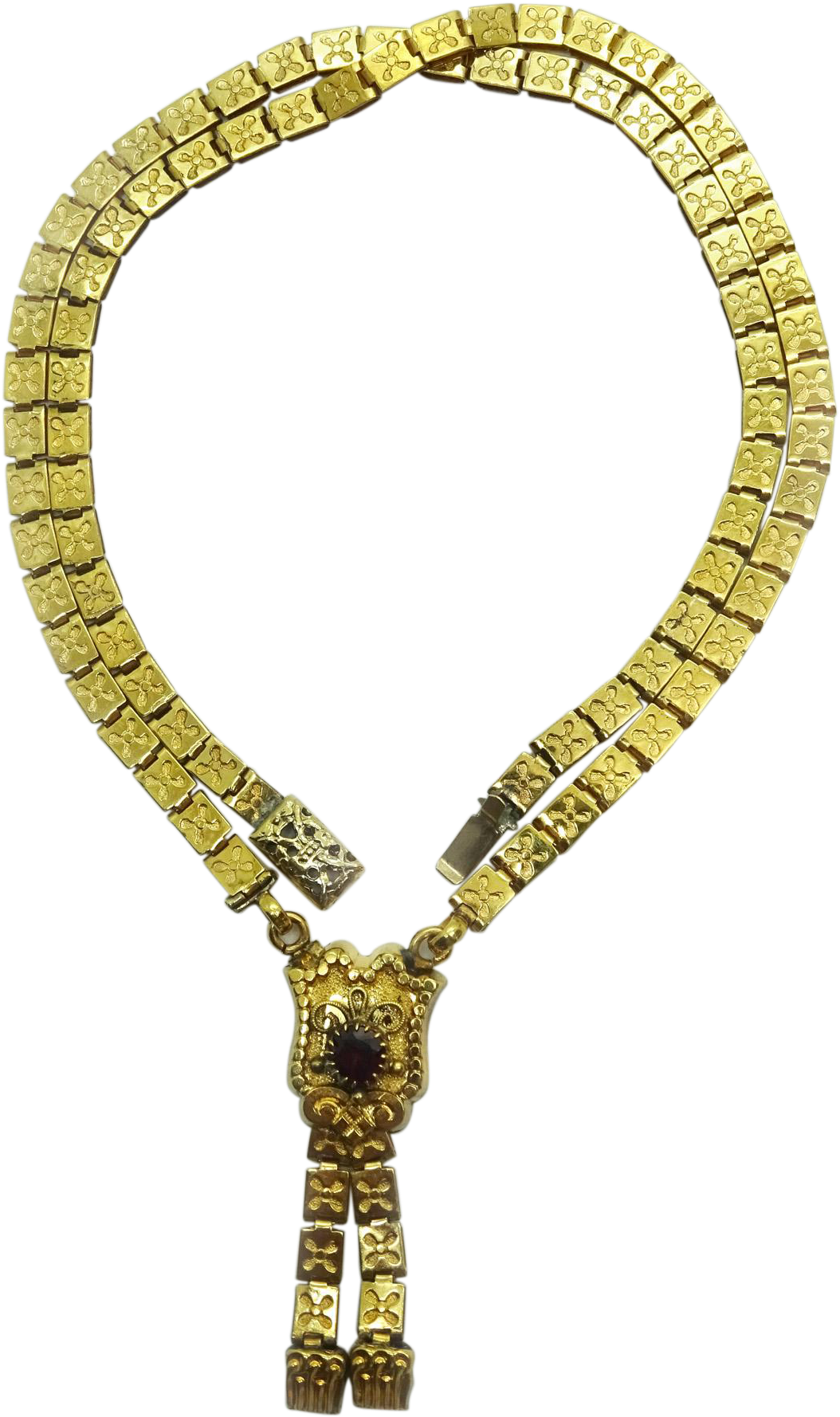 Antique Victorian Gold Plated Book Chain Necklace 19” Clipart (1777x1777), Png Download