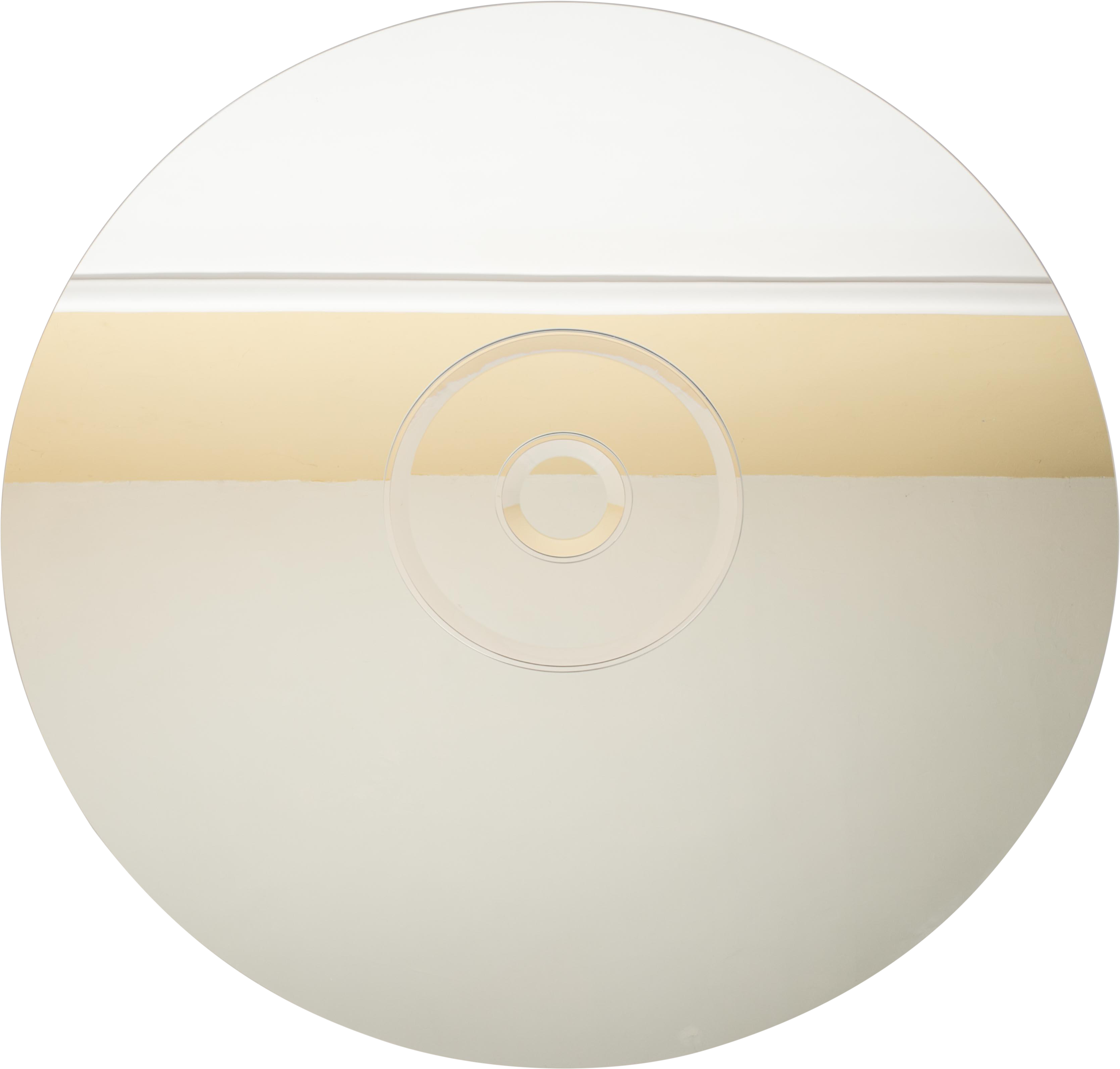 Italian Modernist Round Mirror By Cristal Art Clipart (3702x3533), Png Download