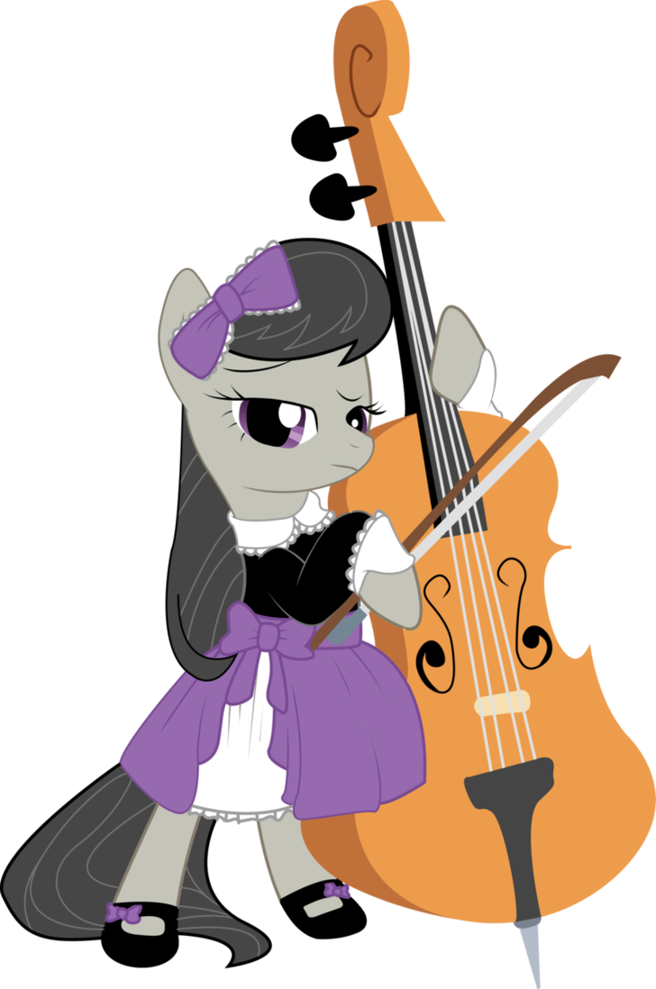 Octavia Silhouette Symphony By =paradigm-zero On Deviantart Clipart (728x1098), Png Download