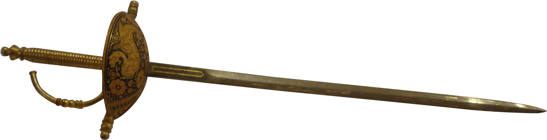 Massive Sword Letter Opener Toledo Spain 1960s Vintage Clipart (1919x1919), Png Download