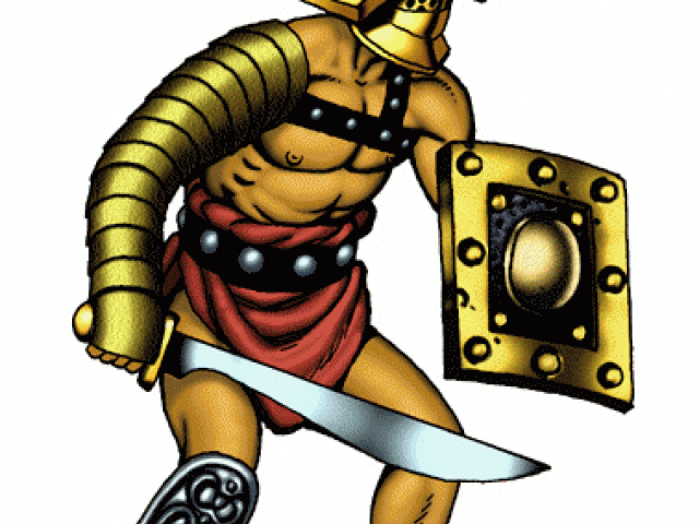 Gladiator Clipart Roman Emperor - Png Download (640x480), Png Download
