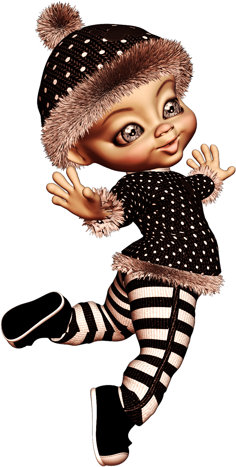 Cookie Poser Doll Tube Clipart (986x1700), Png Download