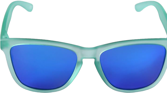 Blue Product Sunglasses Light Goggles Design Shading Clipart (555x688), Png Download