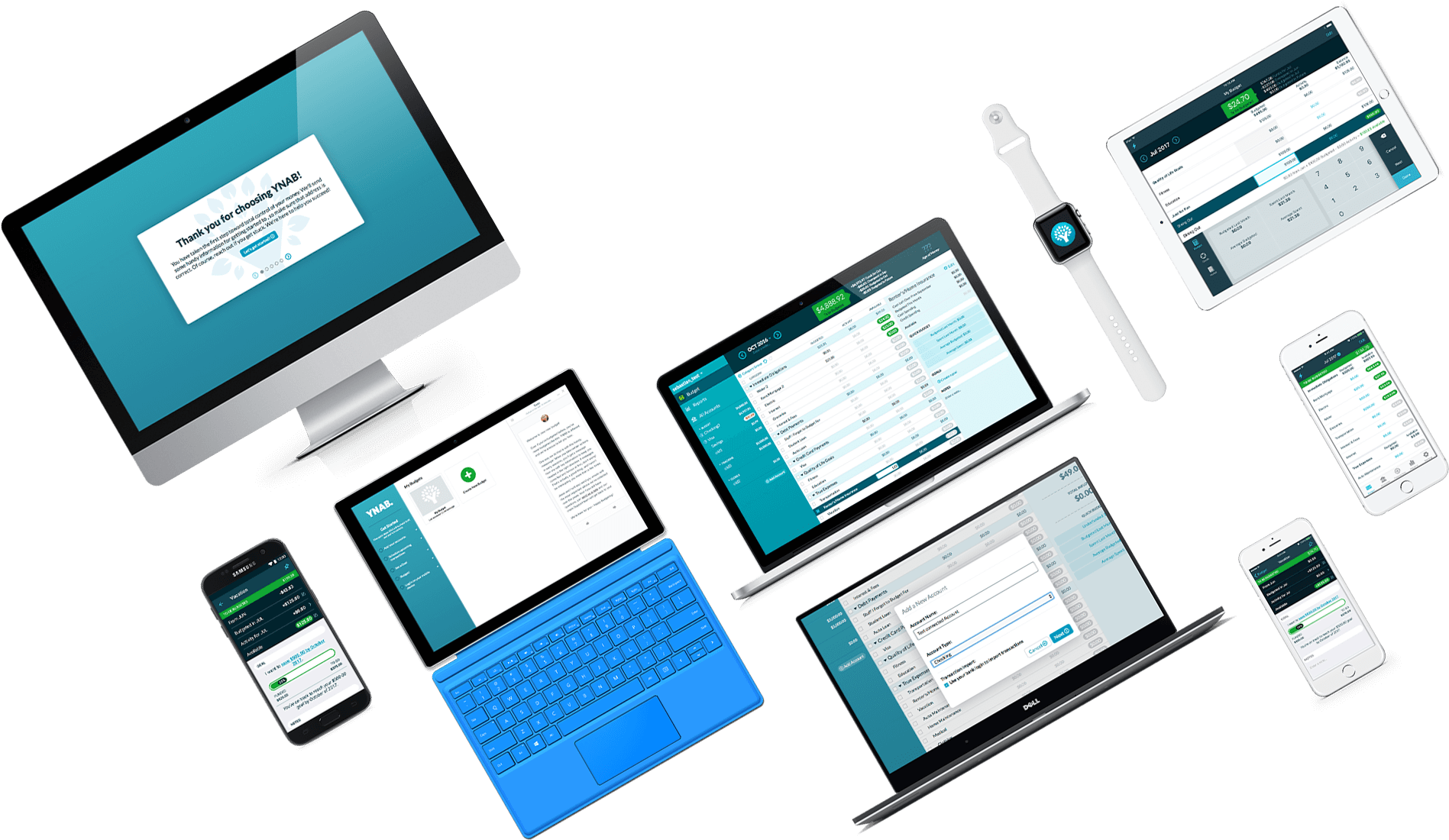 Ynab Personal Budgeting Software For Windows Mac Ios Clipart (1896x1151), Png Download