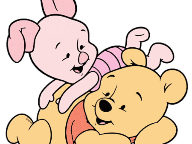 Cuddling Clipart Pooh Piglet - Png Download (640x480), Png Download