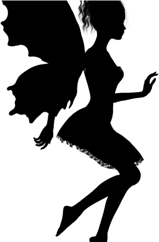 Fairy Clipart Silhouette - Png Download (640x480), Png Download