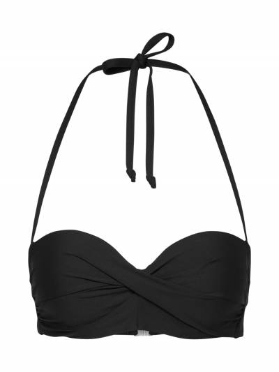 About You Bikini Top 'natalia' Schwarz Von About You Clipart (400x533), Png Download
