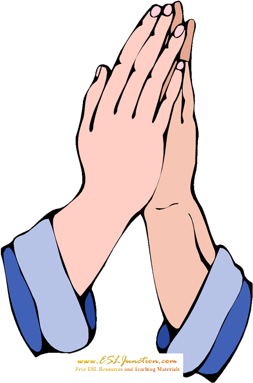 The Human Body Esl Junction Praying Hands Clip Art - Png Download (536x800), Png Download