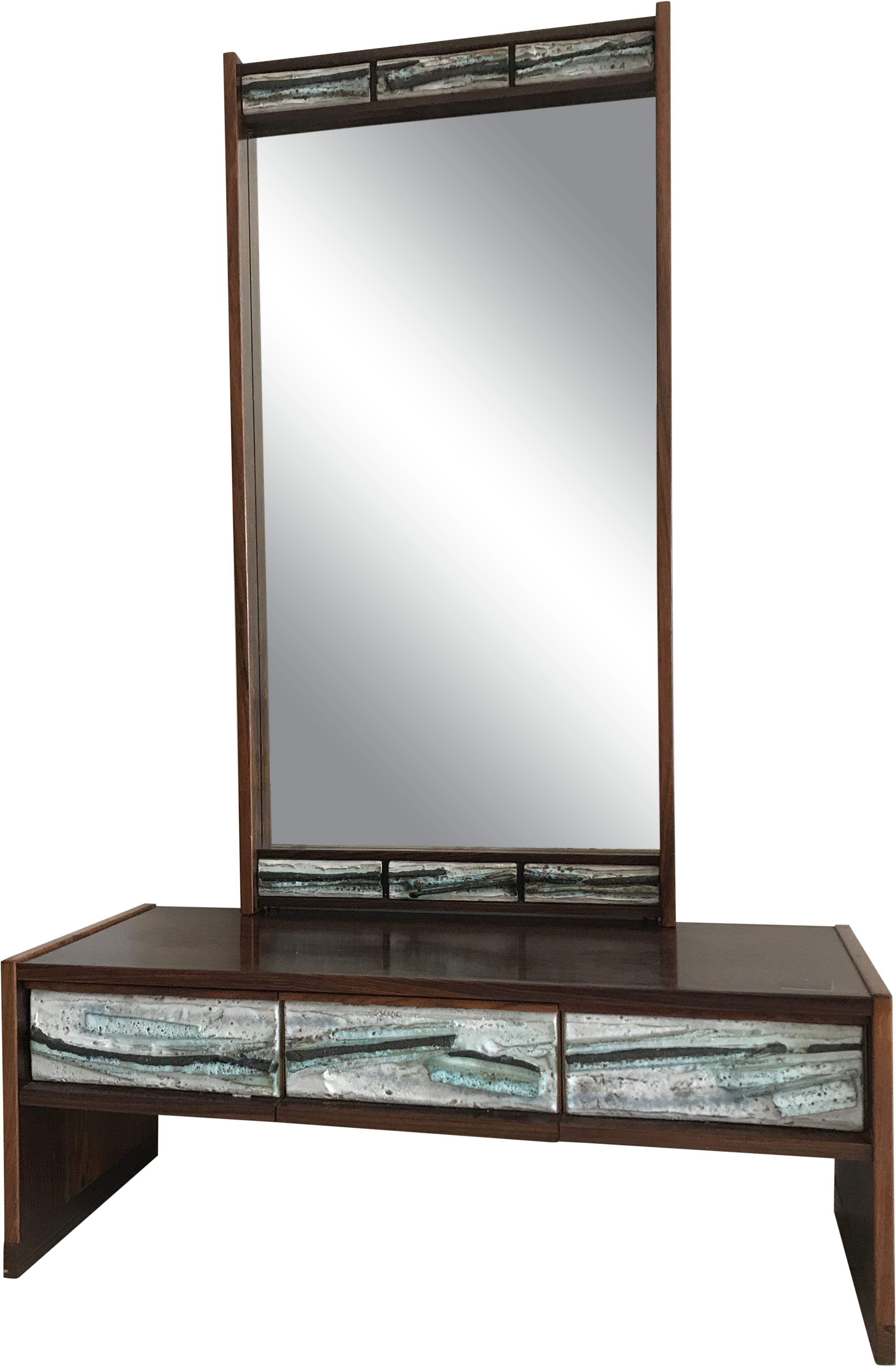 M#century Wood With Hand Crafted Ceramic Details Vanity Clipart (2577x3927), Png Download