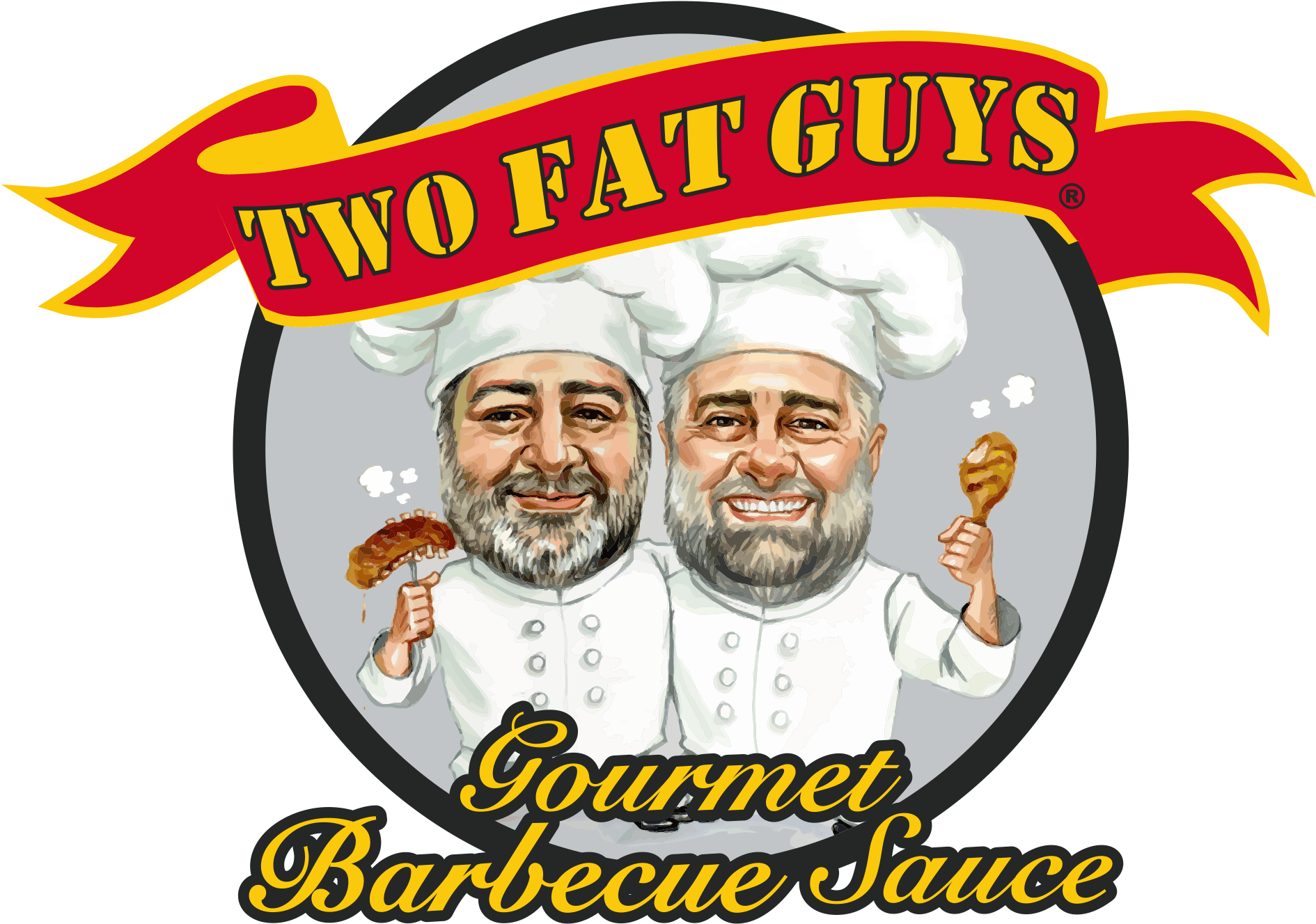 Two Fat Guys Bbq Sauce Clipart (1977x1431), Png Download