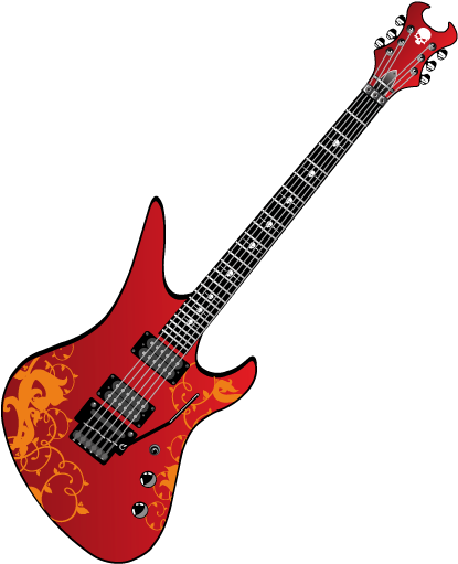 Guitare Électrique Rouge Clipart (800x800), Png Download