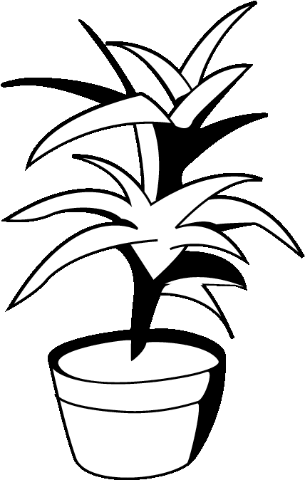 Plant Coloring Page 0001 Q1 Clipart (612x792), Png Download