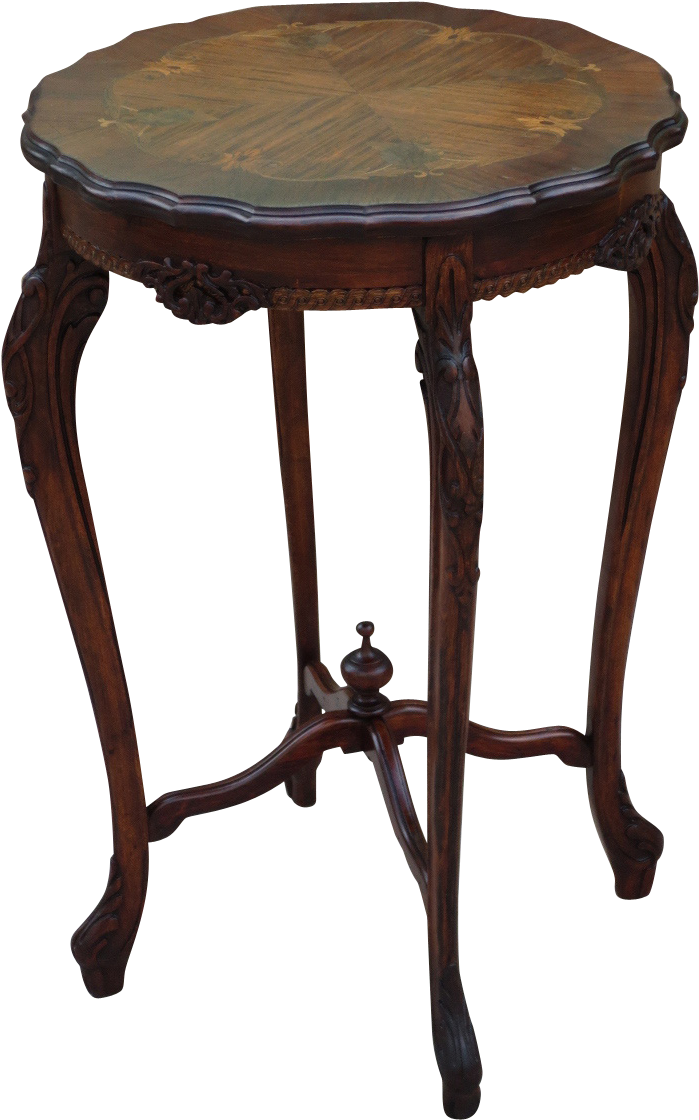 French Provincial Side Table Antique Lamp Table Antique Clipart (1119x1119), Png Download