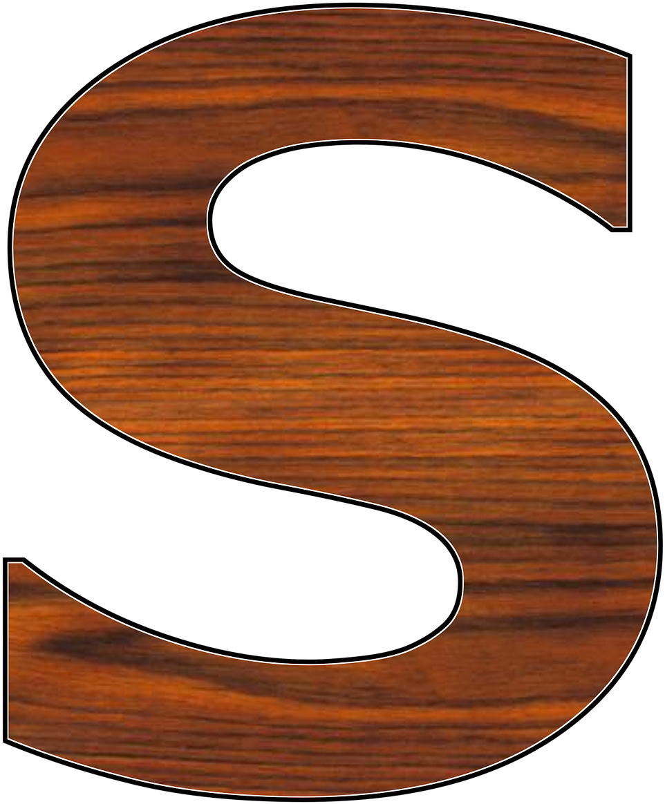 Letter Wood Alphabet Graphic S Png Image Clipart (1280x1280), Png Download