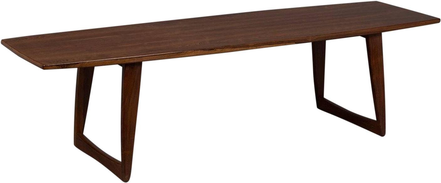 Sophisticated Large Danish Rosewood Surfboard Coffee Clipart (1562x649), Png Download