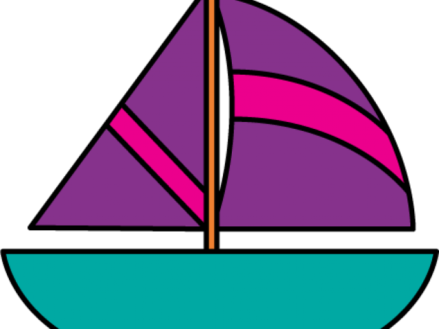 Sailboat Clipart Pink Boat - Png Download (640x480), Png Download