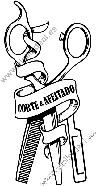 Vinilo Decorativo Adhesivo Barber Shop,vinilos Para Clipart (600x600), Png Download