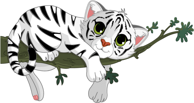Stickers Tigre 30 Branche Clipart (800x800), Png Download