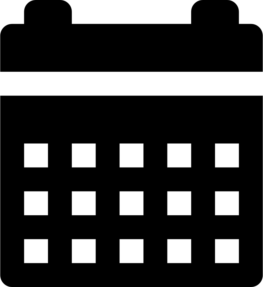 Calendar Svg Png Icon Free Download 305266 Onlinewebfonts Clipart (900x980), Png Download