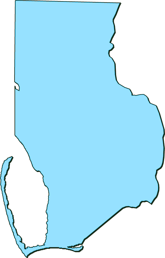 Gulf County "clipart" Style - Png Download (577x900), Png Download