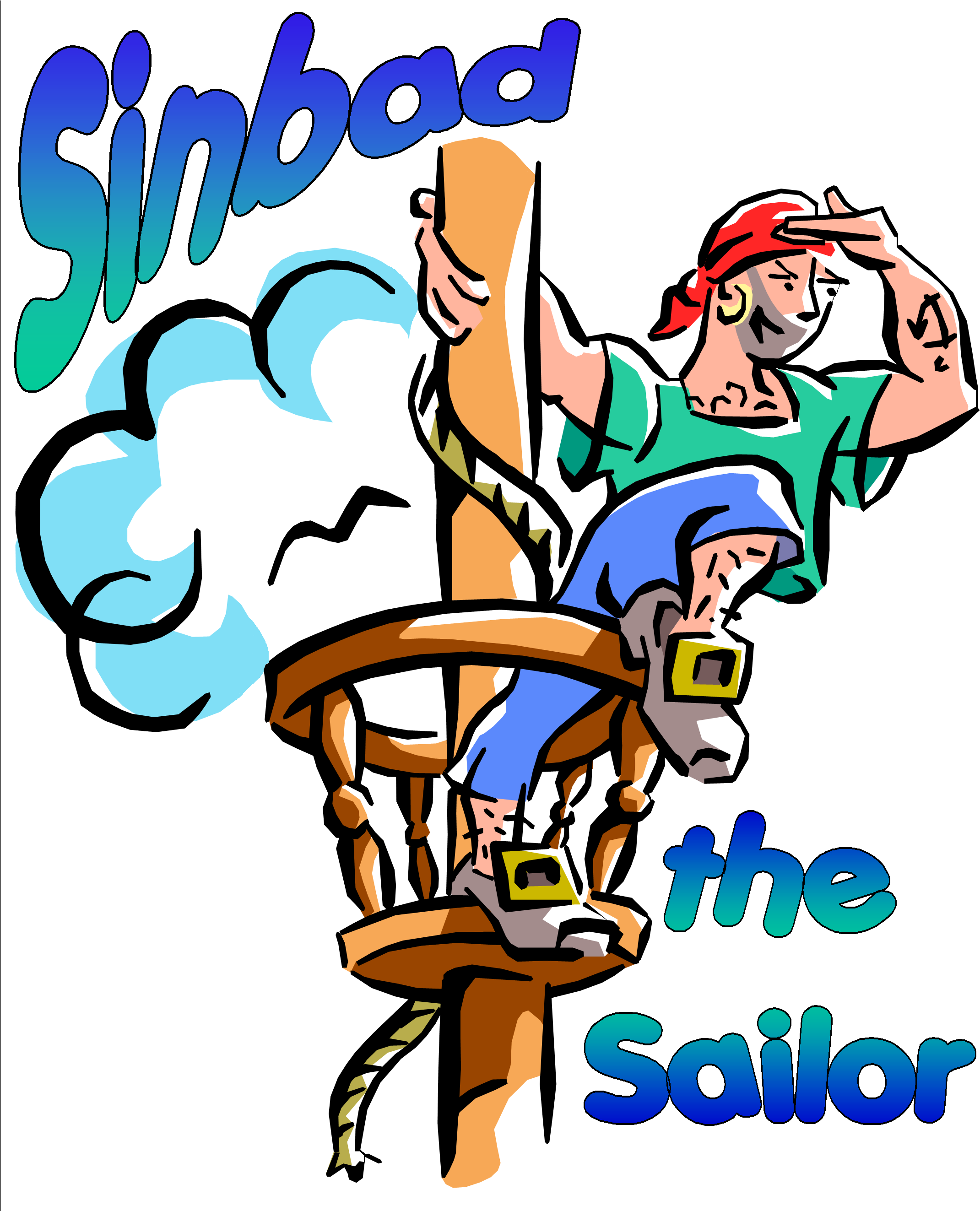 Sinbad The Sailor Clipart (2173x2645), Png Download
