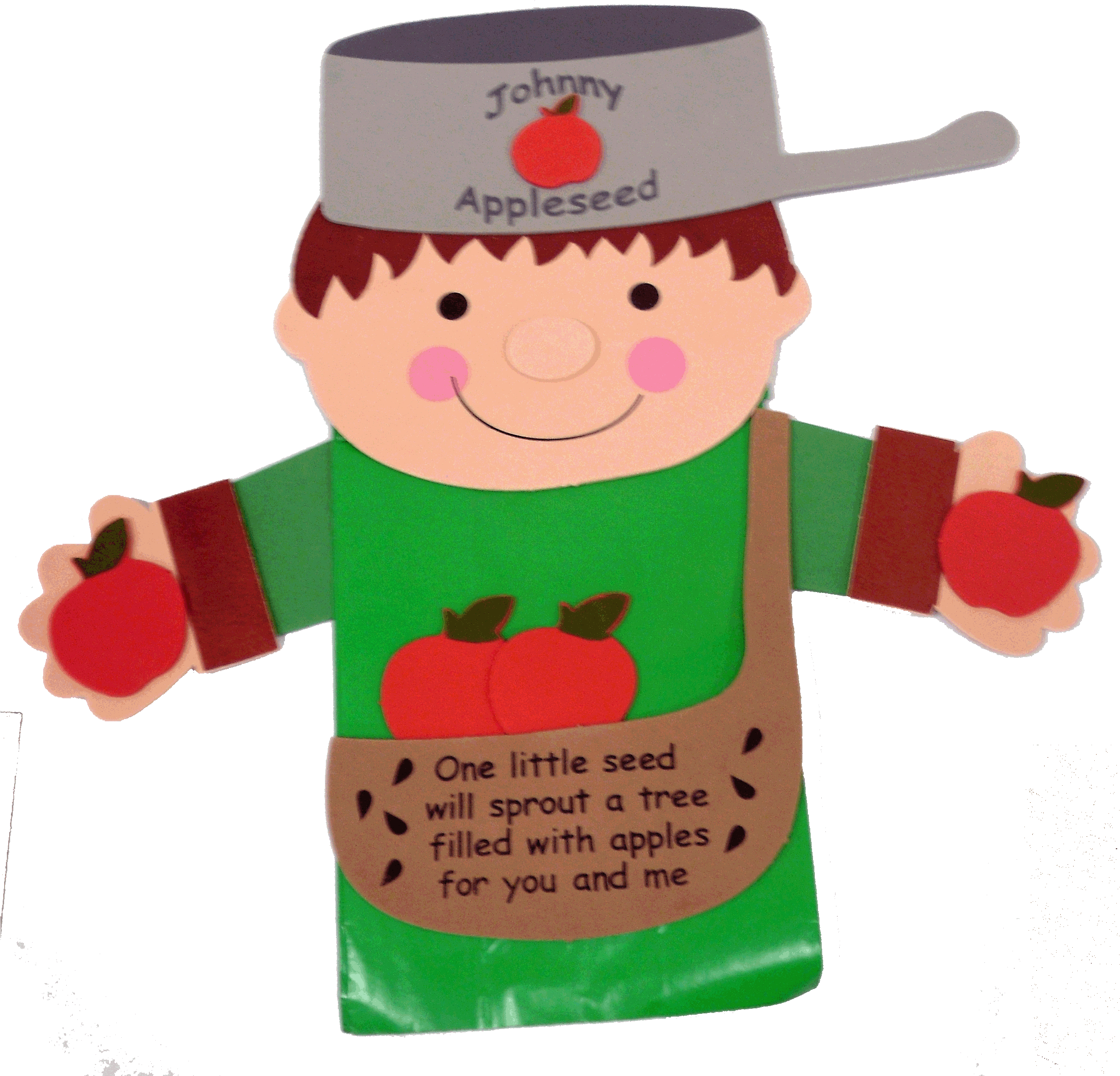 Download Paper Bag Puppet Apples Puppets Pupp On Fall Crafts Clipart