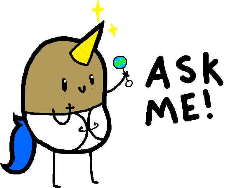 Ask Unicorn Potato By Anonrich On Deviantart Clipart (800x711), Png Download