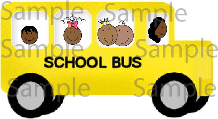 #522 Clip Art Bus With Kids - Png Download (800x800), Png Download