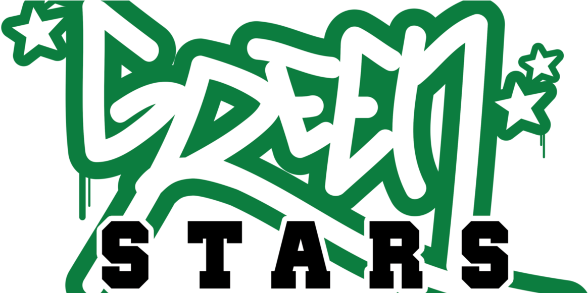 Green Stars Cycling Club Clipart (1184x580), Png Download
