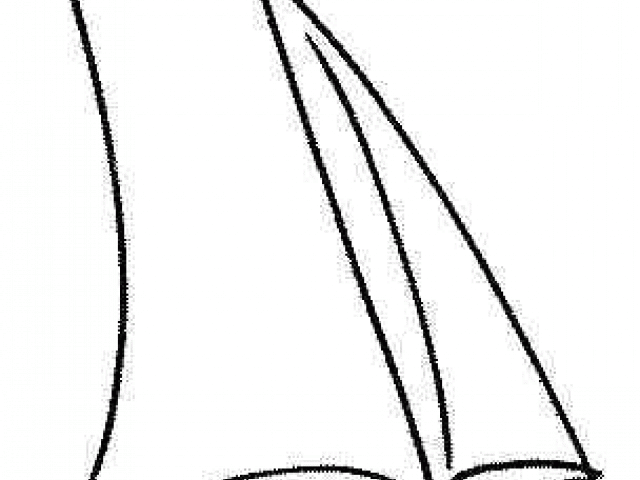 Sketch Clipart Sailboat - Png Download (640x480), Png Download