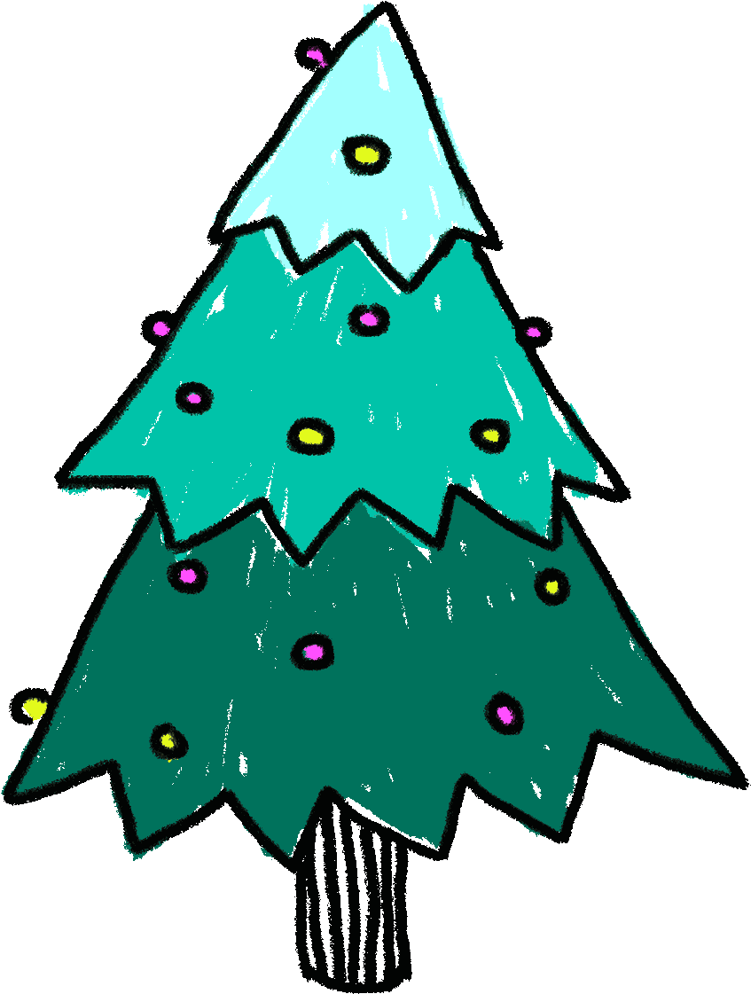 Christmas Tree Sticker By Kochstrasse™ Clipart (1200x1200), Png Download