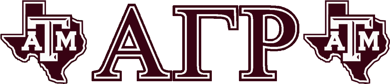 Texas A&m Alpha Gamma Rho Clipart (1280x309), Png Download