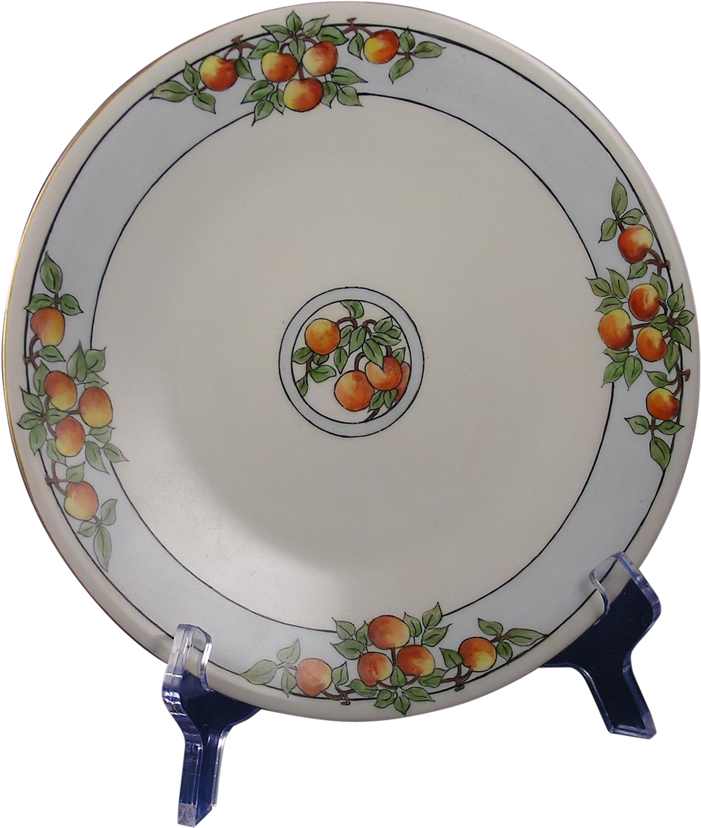 Jean Pouyat Jp Limoges Citrus Fruit Design Plate Signed Clipart (1681x1681), Png Download