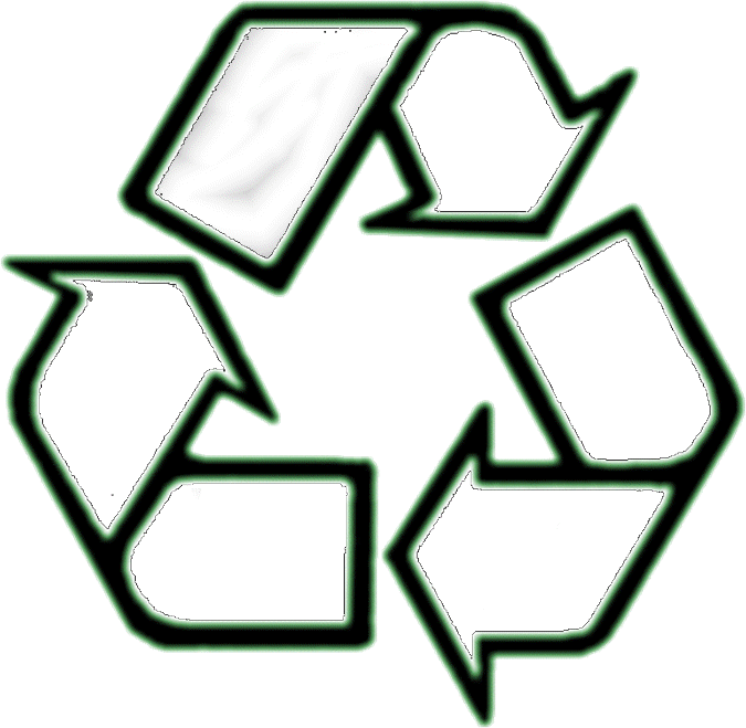 How To Draw The Recycle Sign Clipart (675x659), Png Download