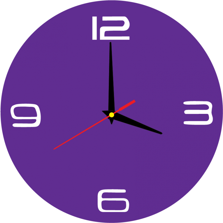 Design Clock Wall Into Living Room, Kitchen, Children's Clipart Full