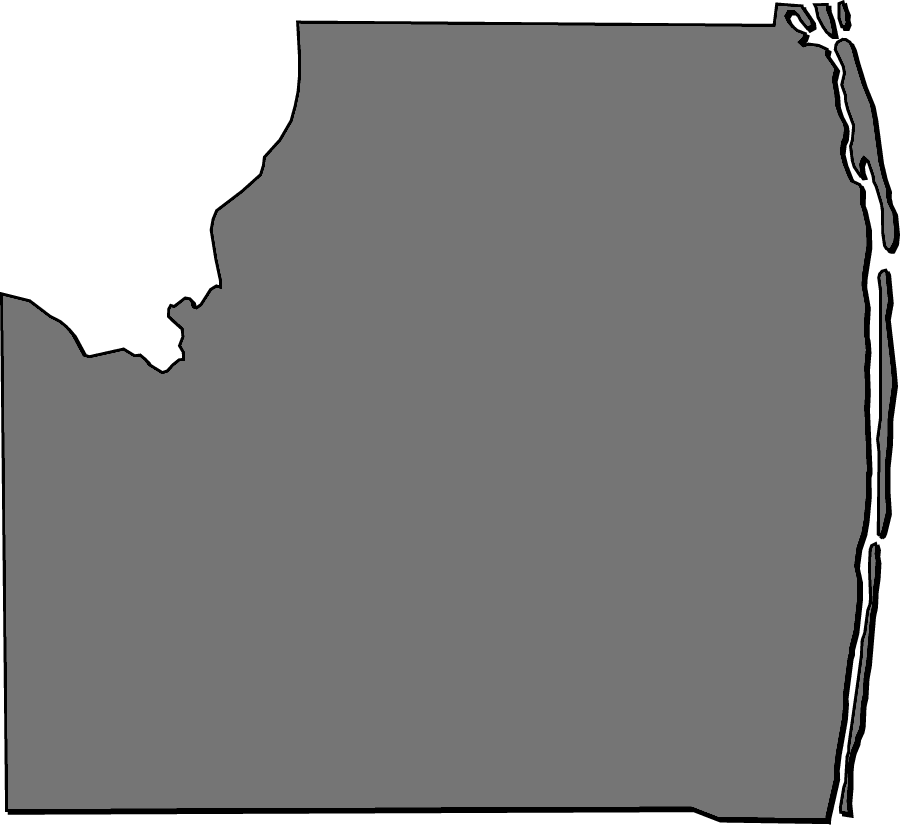 A Collection Of Simplified Outline Maps Of Palm Beach Clipart (900x825), Png Download