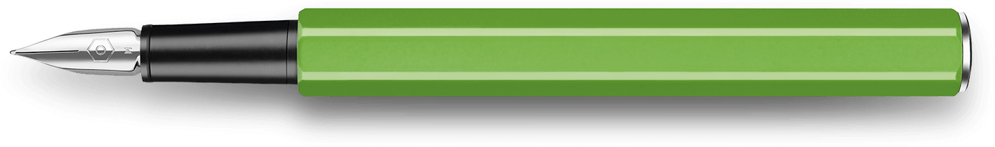 Metal Green Fluo Fountain Pen Caran Dache Jpg Transparent Clipart (1600x1000), Png Download