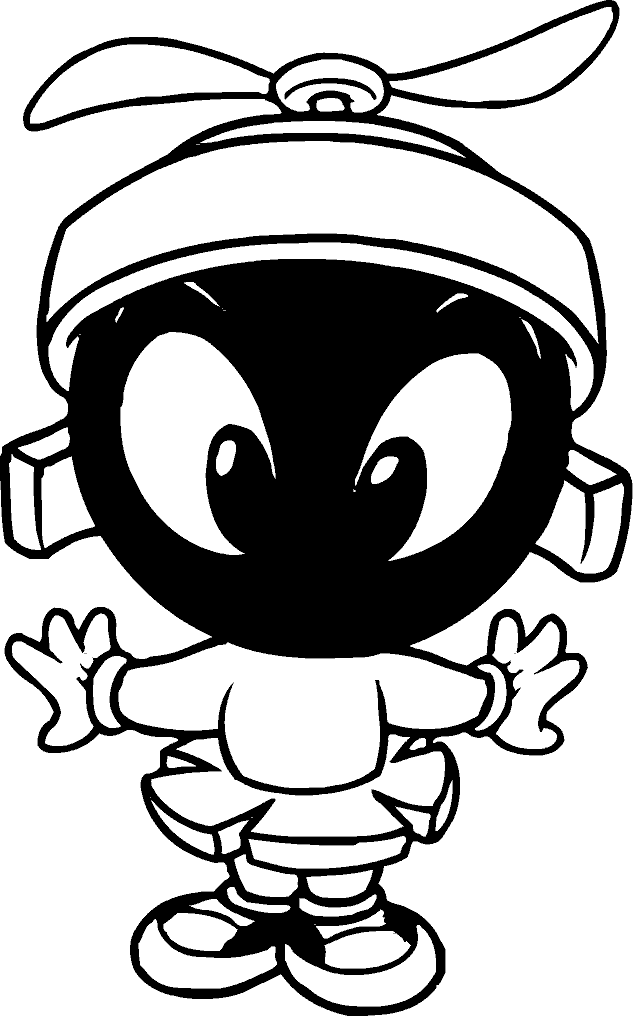 Marvin The Martian Cartoons Clipart (633x1016), Png Download