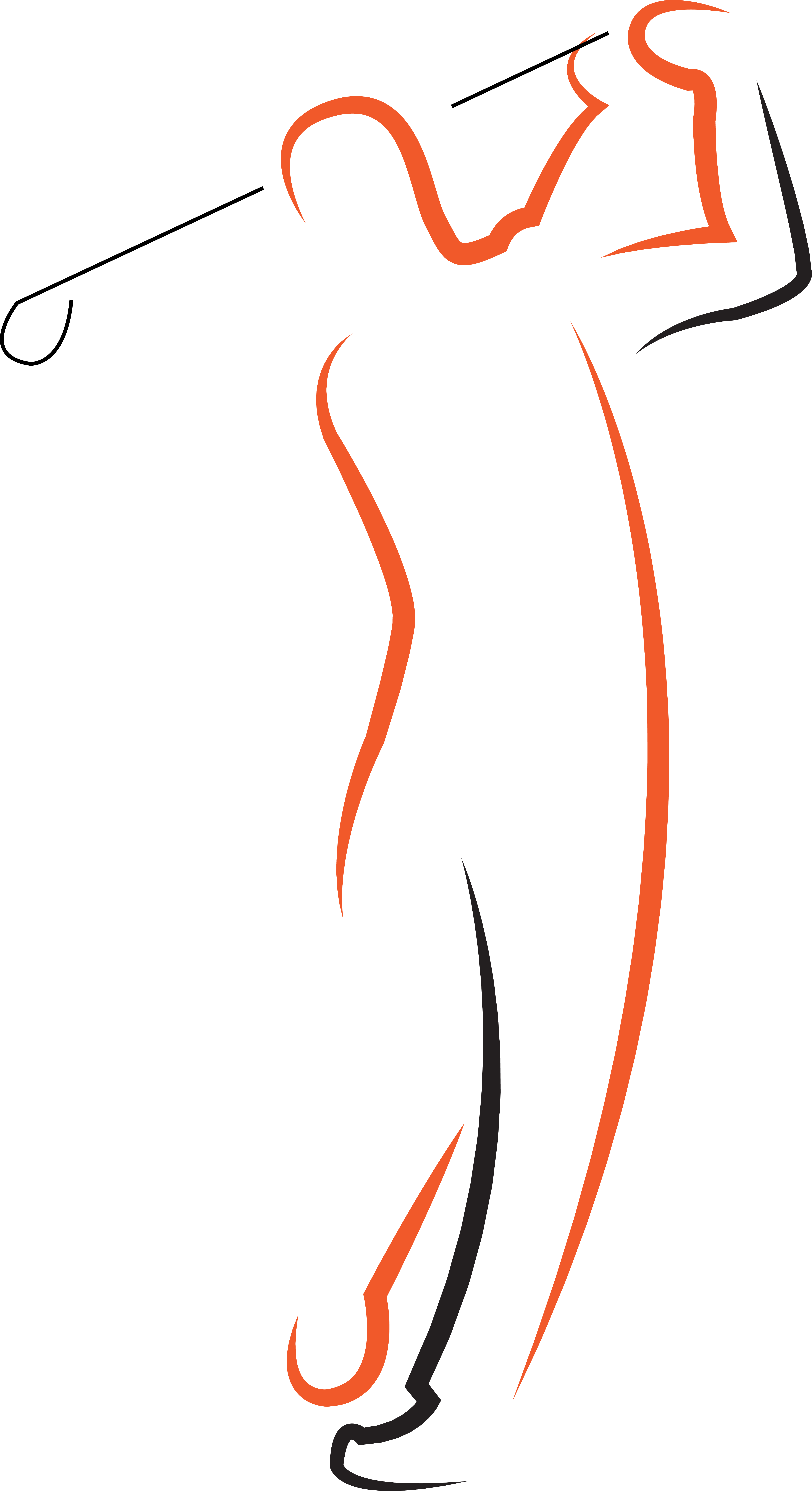 Golfing Clipart Golf Lesson - Png Download (5375x9870), Png Download