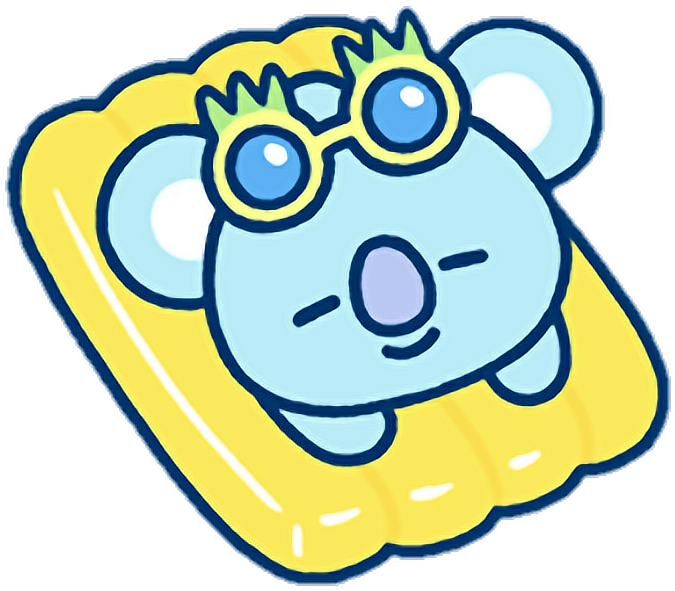 Sleeping Bt Swimming Summer Colorful Sea Clipart (702x652), Png Download