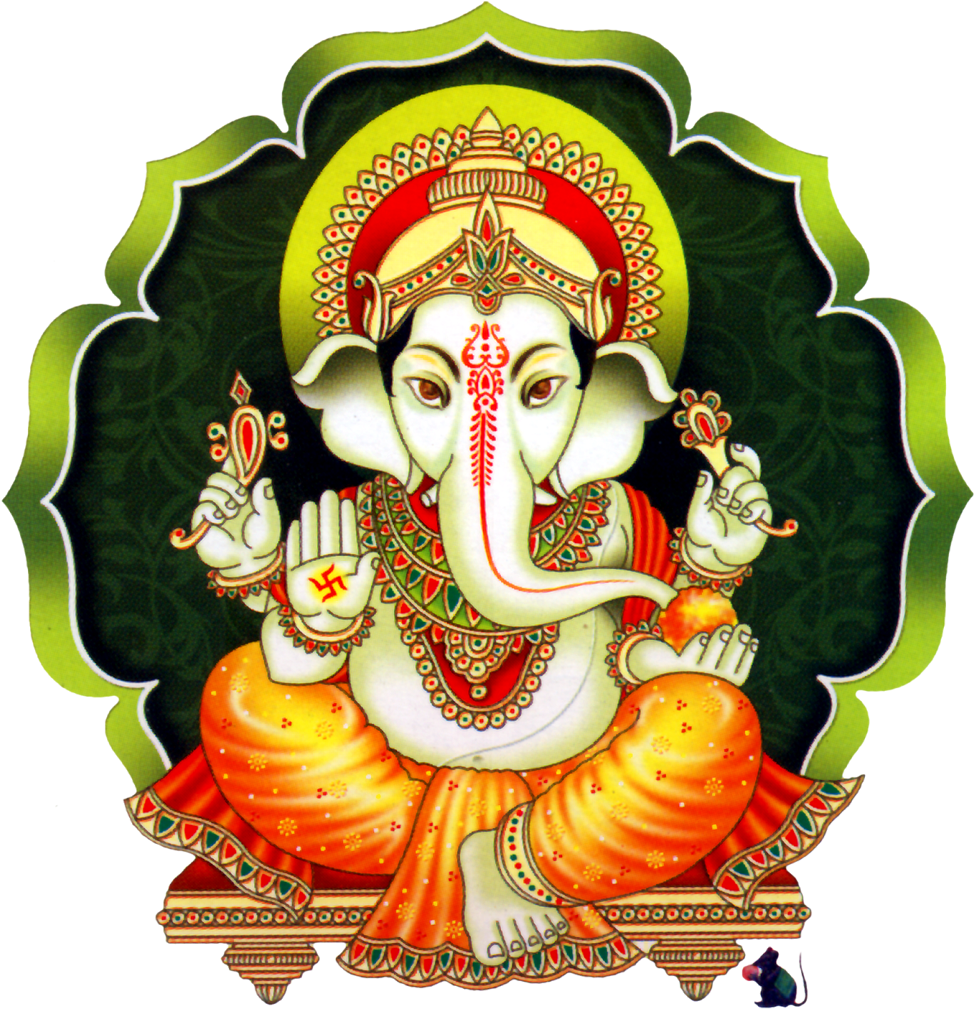 Ganesh Clipart Graphic Freeuse Stock - Png Download (1600x1575), Png Download