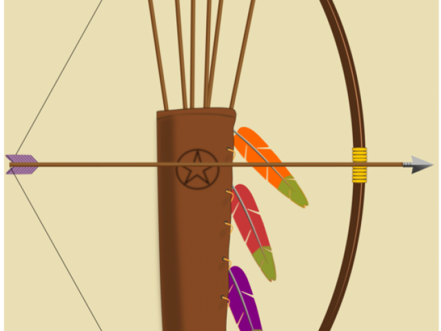 Native American Clipart Bow - Png Download (640x480), Png Download