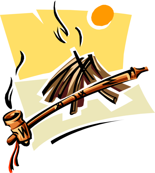 Pipe Clipart Native American - Png Download (624x700), Png Download