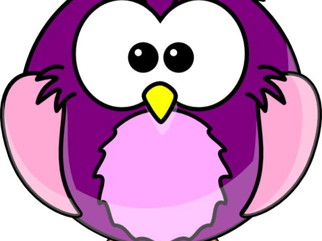 Owl Clipart Purple - Png Download (640x480), Png Download