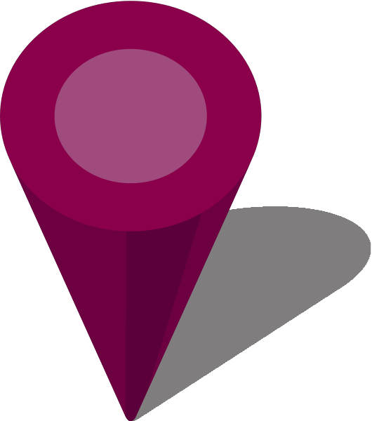 Simple Location Map Pin Icon3 Purple Free Vector Data Clipart (530x600), Png Download